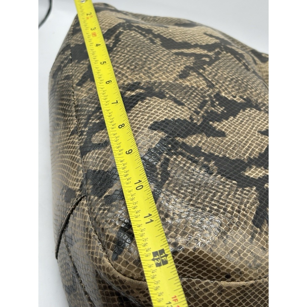 Coach Soho Lynn Faux Python Embossed 3 Compartment Snakeskin Hobo Purse Handbag - Picture 13 of 16